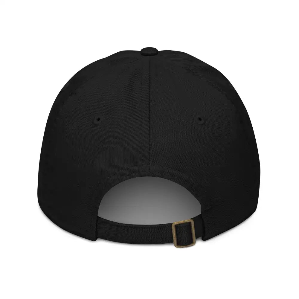 Organic dad hat with Illinois cardinal bird and Trini Skies embroidery