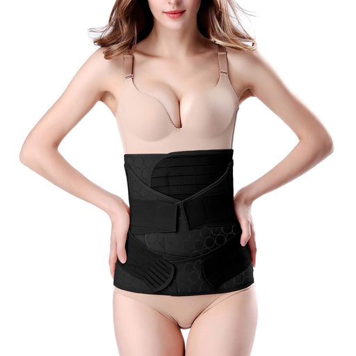 Chongerfei One Size / Black Chong Erfei 3-in-1 Postpartum Support Recovery Belly Wrap * H151