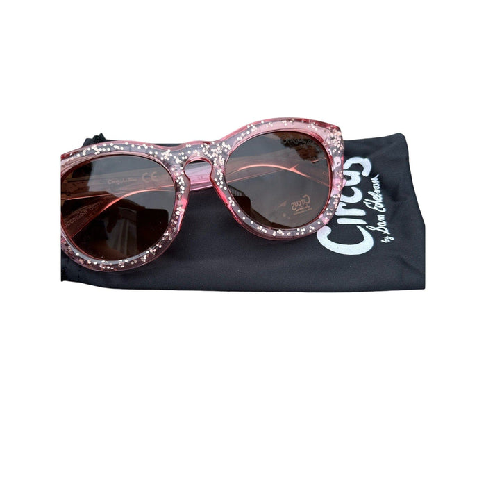 Circus by Sam Edelman Glasses Circus NY by Sam Edelman Women's Glitter Round Cat Eye Sunglasses Protection