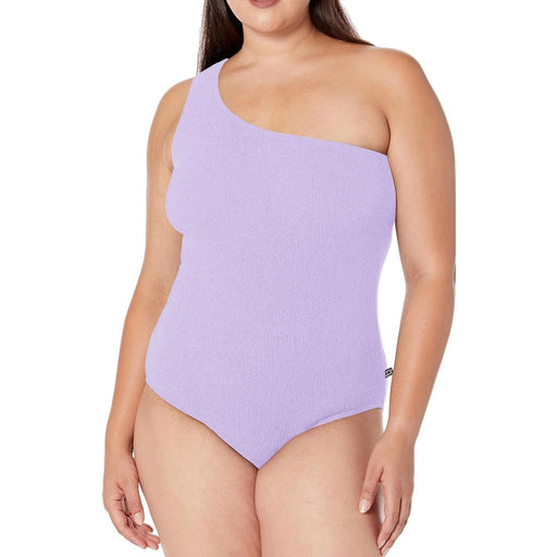 City Chic Medium / Purple City Chic Women's Izzy One Shoulder One Piece Swimsuit Sz M * Wom1114