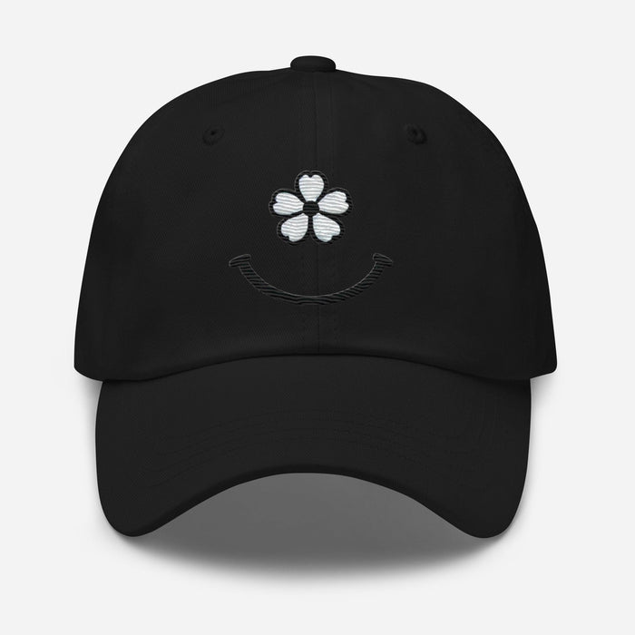 Bloom with Joy Embroidered Floral Smiley Face Dad Hat Fill Your Day With Simple Joys Great Gift Idea