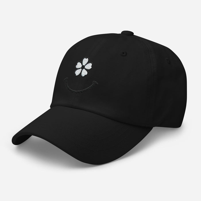 Bloom with Joy Embroidered Floral Smiley Face Dad Hat Fill Your Day With Simple Joys Great Gift Idea