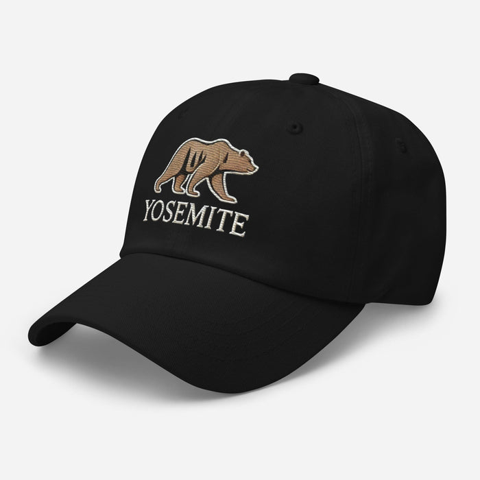 Embroidered Yosemite Wildlife Bear Dad Hat Adventure-Ready Style Nature Camping Hiking Great Gift Idea