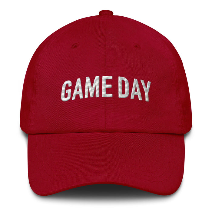 Embroidered Game Day Low-Profile Dad Hat – Adjustable Strap & Curved Visor