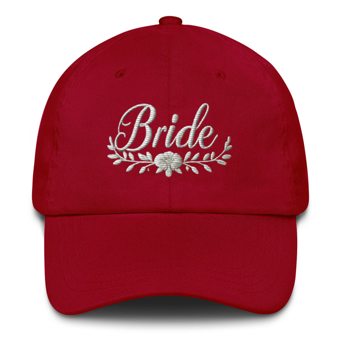 Trendy Bride Dad Hat: Chic Adjustable Low-Profile Design for Every Brides Special Occasion Bridal Gift