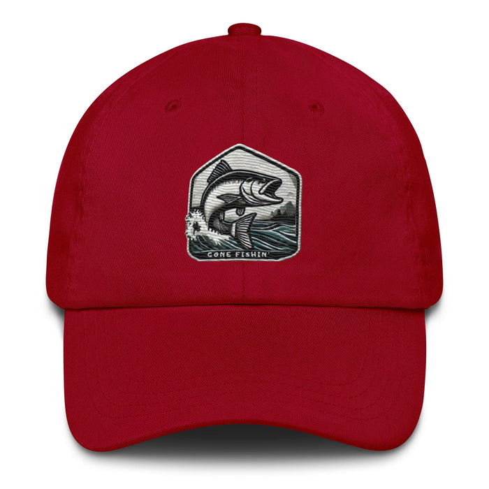 Embroidered Gone Fishin' Dad Hat: Essential Casual Wear for the Avid Angler Fishing Gift Fisherman Hat Great Gift Idea