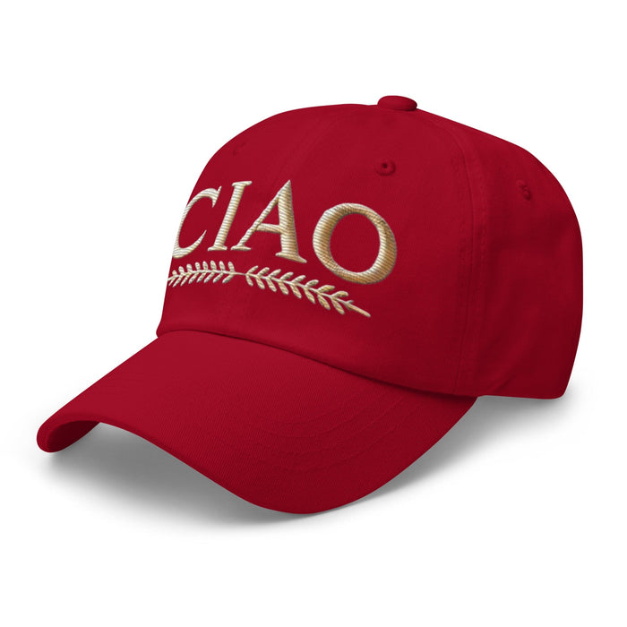 Embroidered Stylish CIAO Classic Dad Hat Womens Hat Destination Hat Travel