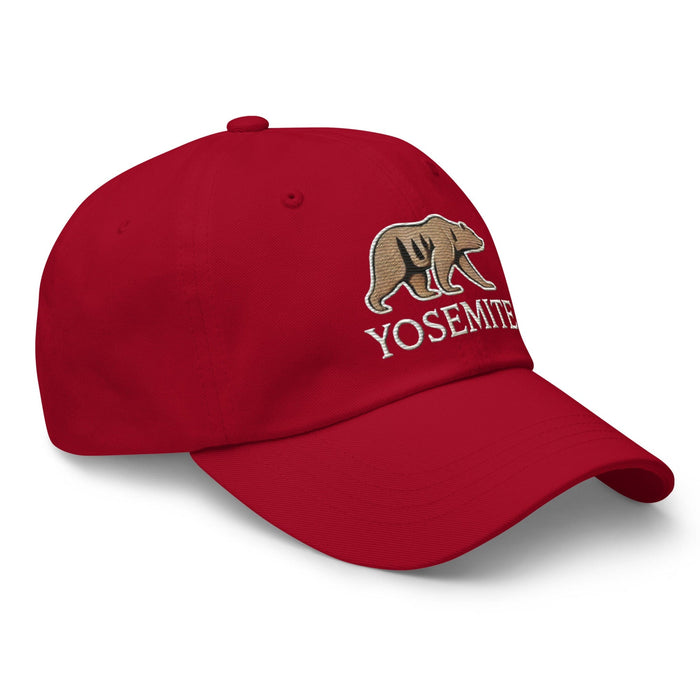 Embroidered Yosemite Wildlife Bear Dad Hat Adventure-Ready Style Nature Camping Hiking Great Gift Idea