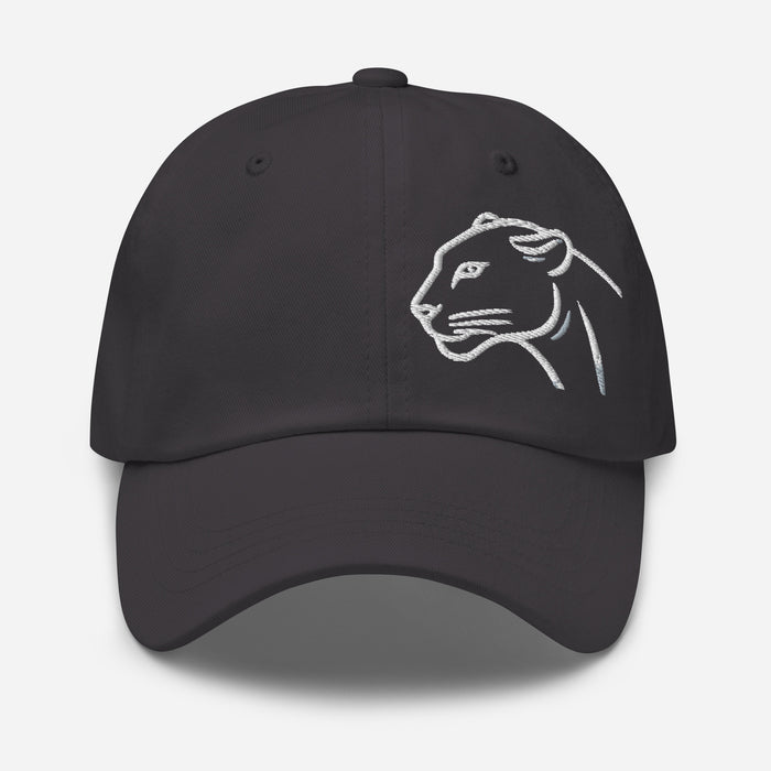 Black Panther Embroidered Low Profile Adjustable Dad hat. Cotton