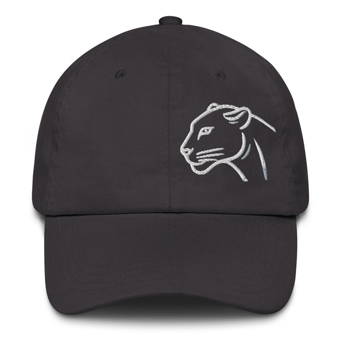 Black Panther Embroidered Low Profile Adjustable Dad hat. Cotton