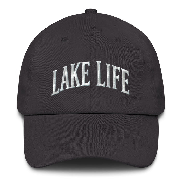 Embroidered "Lake Life" Dad Hat – Low Profile, Adjustable Strap Mens Gift Womens Gift