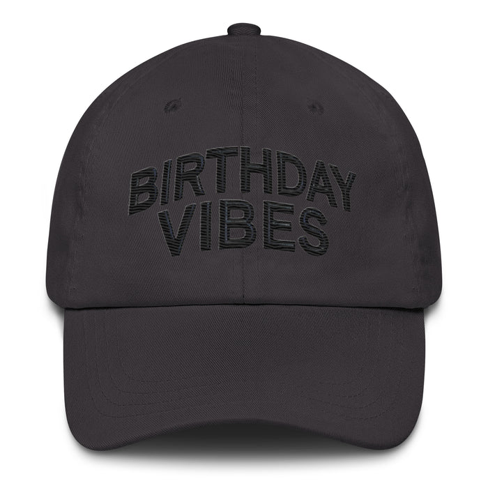 Birthday Vibes Dad Hat, Low Profile Adjustable Cap Celebration Birthday Hat Great Gift Idea