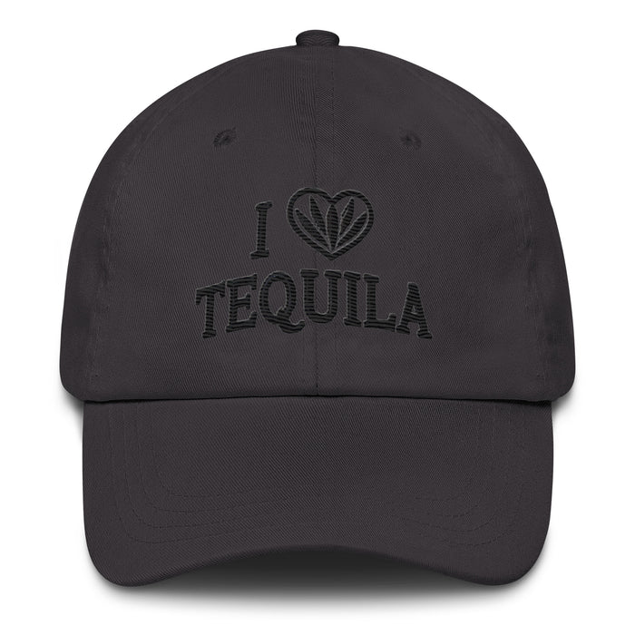 I Love Tequila Embroidered Dad Hat: Low-Profile, Adjustable & Comfortable Party Hat Great Gift Idea