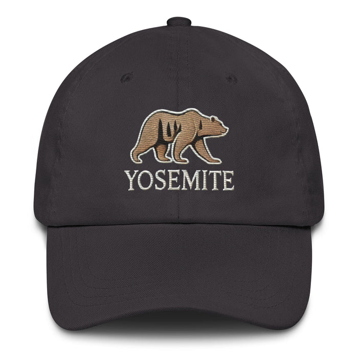 Embroidered Yosemite Wildlife Bear Dad Hat Adventure-Ready Style Nature Camping Hiking Great Gift Idea