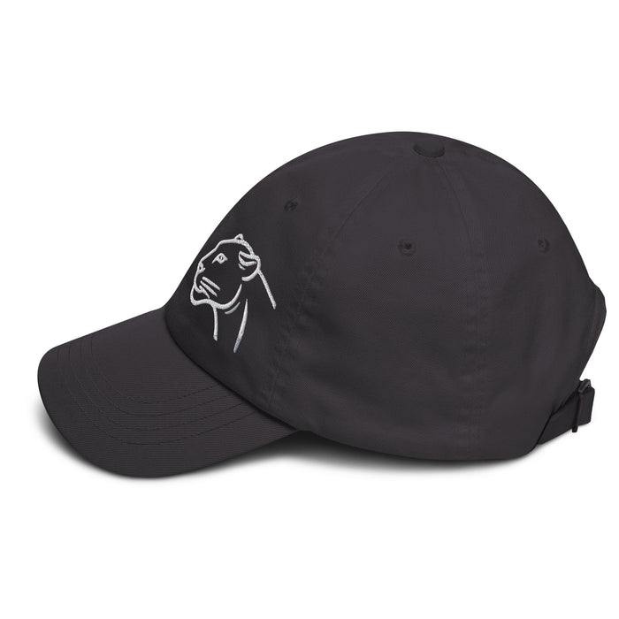 Black Panther Embroidered Low Profile Adjustable Dad hat. Cotton