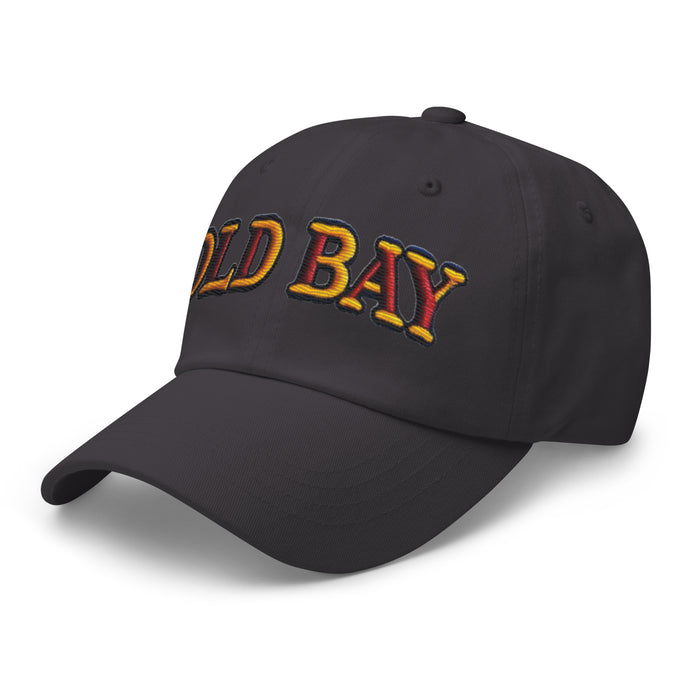 Old Bay Embroidered Dad Hat - Low Profile, Adjustable Strap, Comfortable Fit Great Gift Maryland Chesapeake Bay