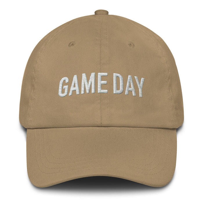 Embroidered Game Day Low-Profile Dad Hat – Adjustable Strap & Curved Visor