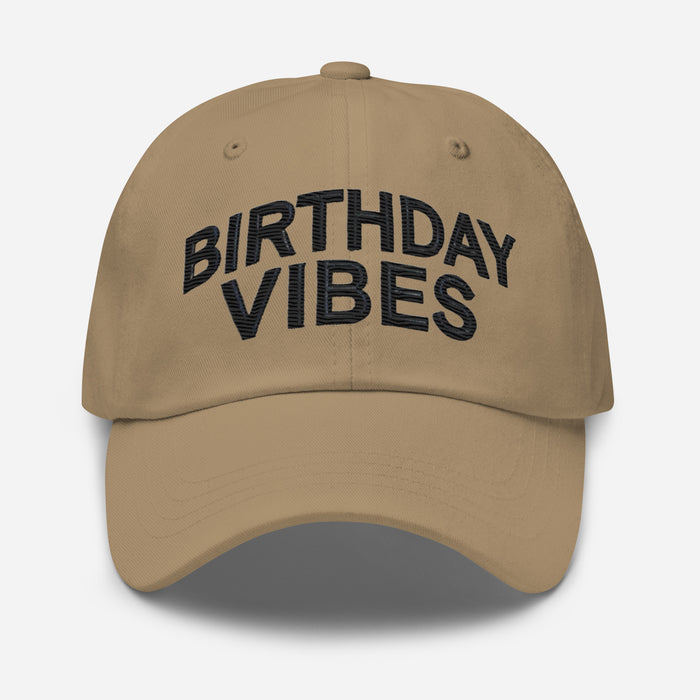 Birthday Vibes Dad Hat, Low Profile Adjustable Cap Celebration Birthday Hat Great Gift Idea