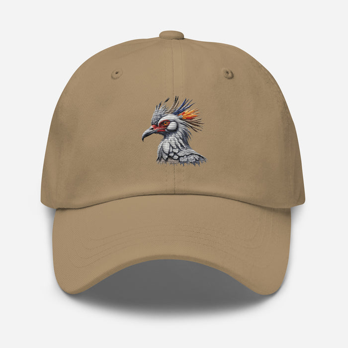 Stylish Secretary Bird Embroidered Unisex Hat- Bird lovers