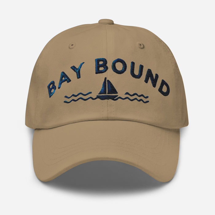 Bay Bound Embroidered Dad Hat - Low Profile, Adjustable Strap, Coastal Style Maryland Hat Chesapeake