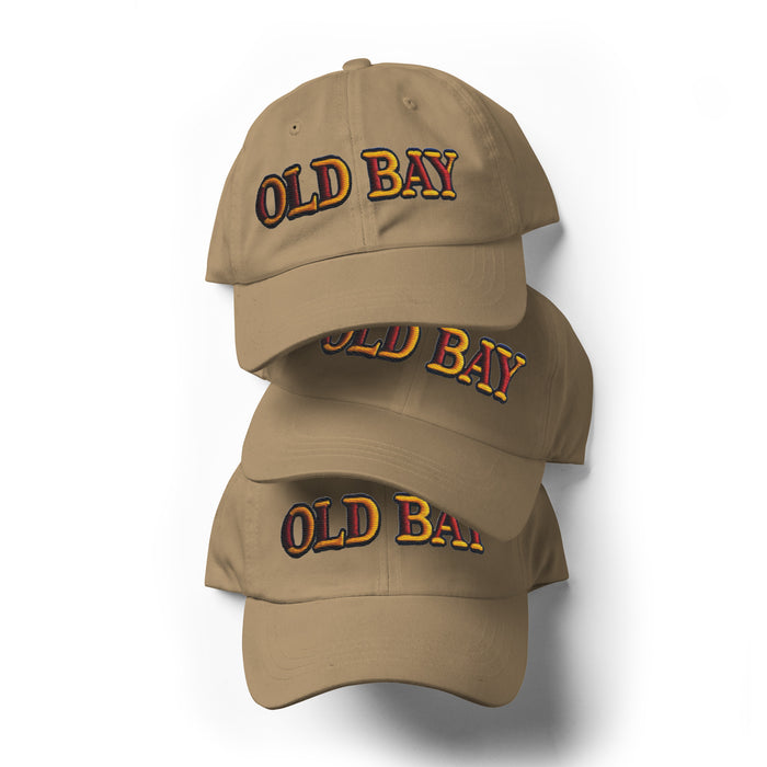 Old Bay Embroidered Dad Hat - Low Profile, Adjustable Strap, Comfortable Fit Great Gift Maryland Chesapeake Bay