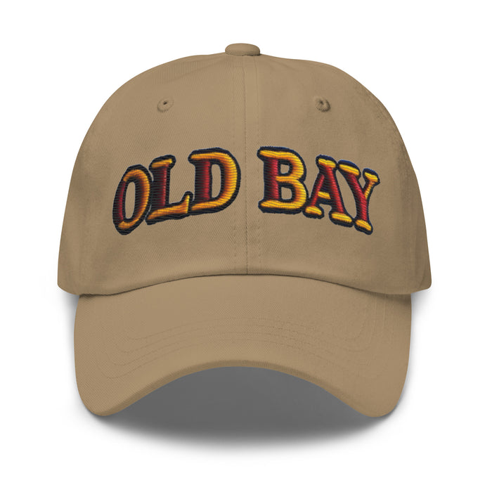 Old Bay Embroidered Dad Hat - Low Profile, Adjustable Strap, Comfortable Fit Great Gift Maryland Chesapeake Bay