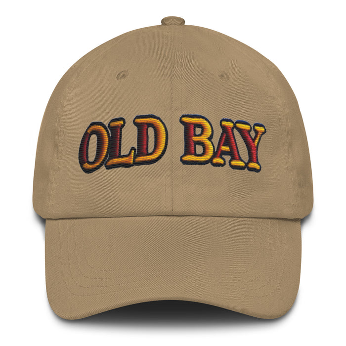 Old Bay Embroidered Dad Hat - Low Profile, Adjustable Strap, Comfortable Fit Great Gift Maryland Chesapeake Bay