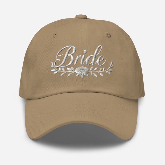 Trendy Bride Dad Hat: Chic Adjustable Low-Profile Design for Every Brides Special Occasion Bridal Gift