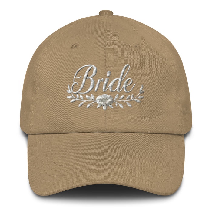 Trendy Bride Dad Hat: Chic Adjustable Low-Profile Design for Every Brides Special Occasion Bridal Gift