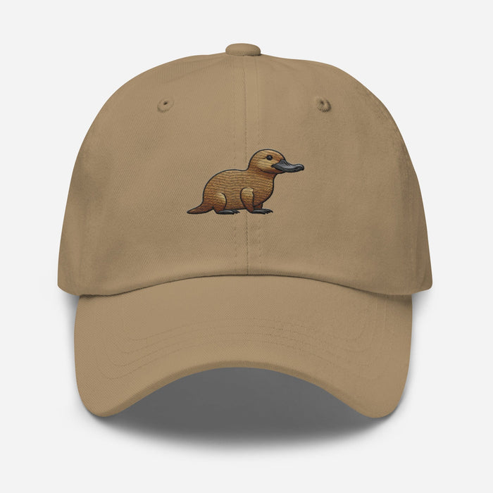 Embroidered Playful Platypus Dad Hat Unique Style Accessory WIldlife Camping Hiking Great Outdoors Great Gift