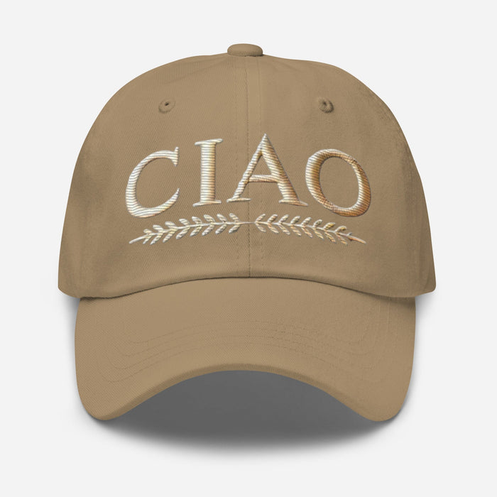 Embroidered Stylish CIAO Classic Dad Hat Womens Hat Destination Hat Travel