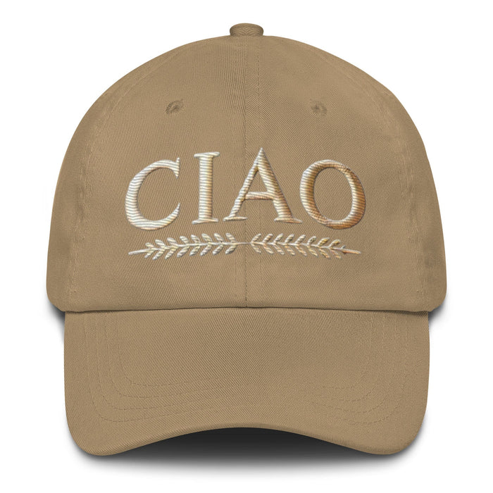 Embroidered Stylish CIAO Classic Dad Hat Womens Hat Destination Hat Travel