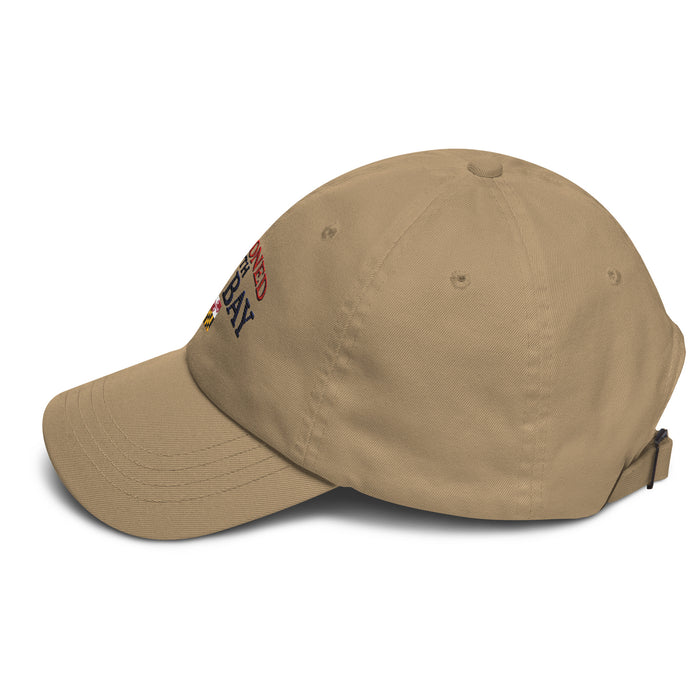 Seasoned With Old Bay Embroidered Dad Hat - Adjustable Strap, Low Profile Style Great Gift Idea Maryland Chesapeake