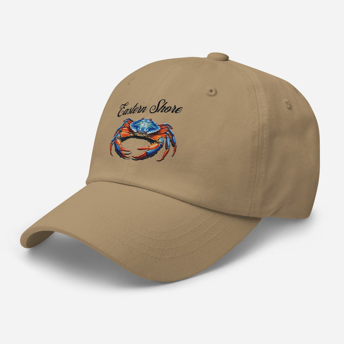 Eastern Shore Blue Crab Embroidered Hat. Coastal inspired Cap for Seafood Lovers