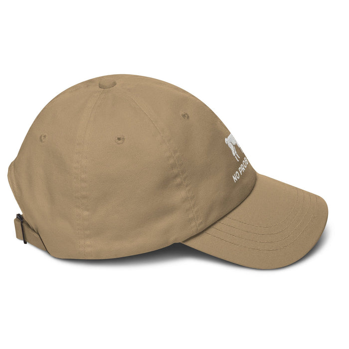 Embroidered "No Prob-Llama" Llama Dad Hat – Low Profile, Adjustable Strap & Curved Visor