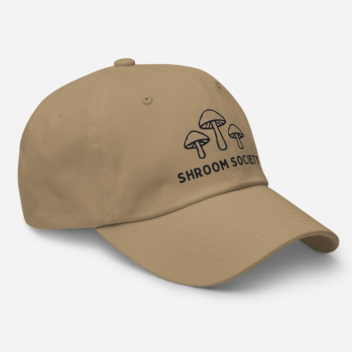 Mushroom Shroom Society Embroidered Dad Hat – Adjustable Low-Profile Cap