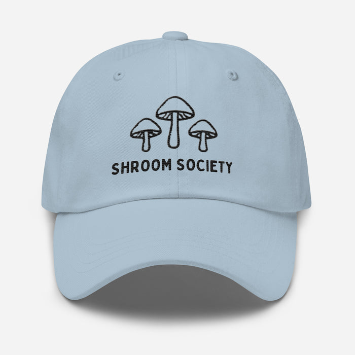 Mushroom Shroom Society Embroidered Dad Hat – Adjustable Low-Profile Cap