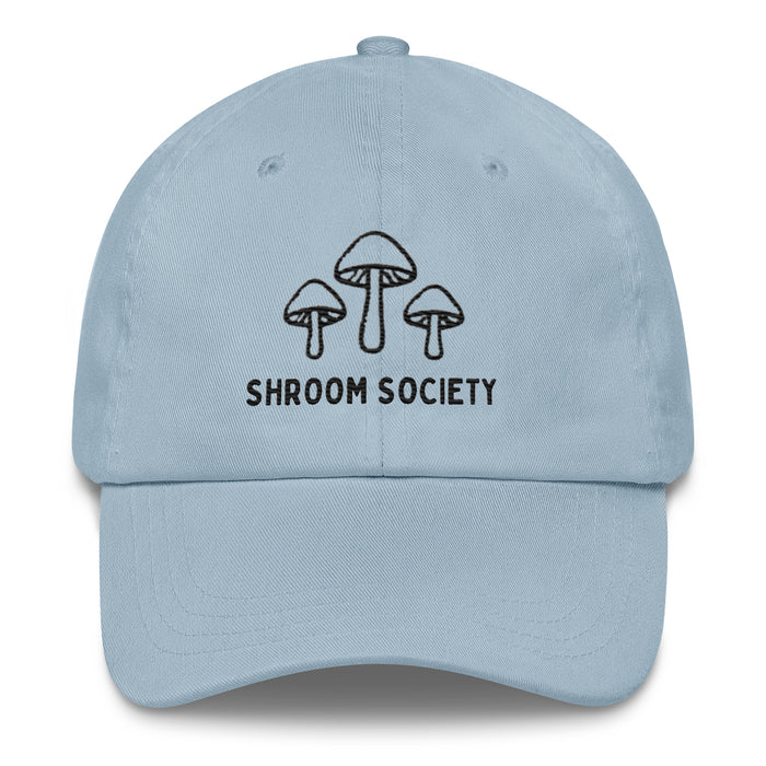 Mushroom Shroom Society Embroidered Dad Hat – Adjustable Low-Profile Cap