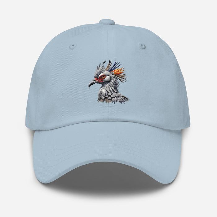 Stylish Secretary Bird Embroidered Unisex Hat- Bird lovers