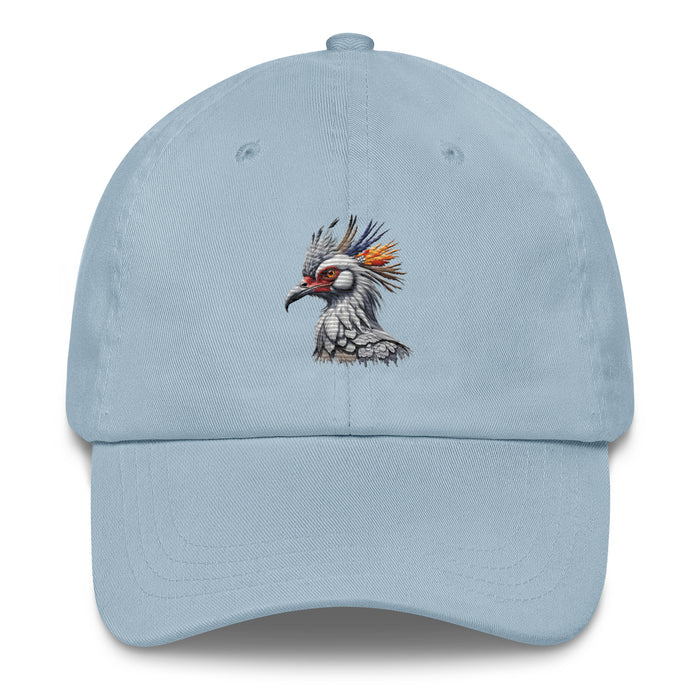 Stylish Secretary Bird Embroidered Unisex Hat- Bird lovers