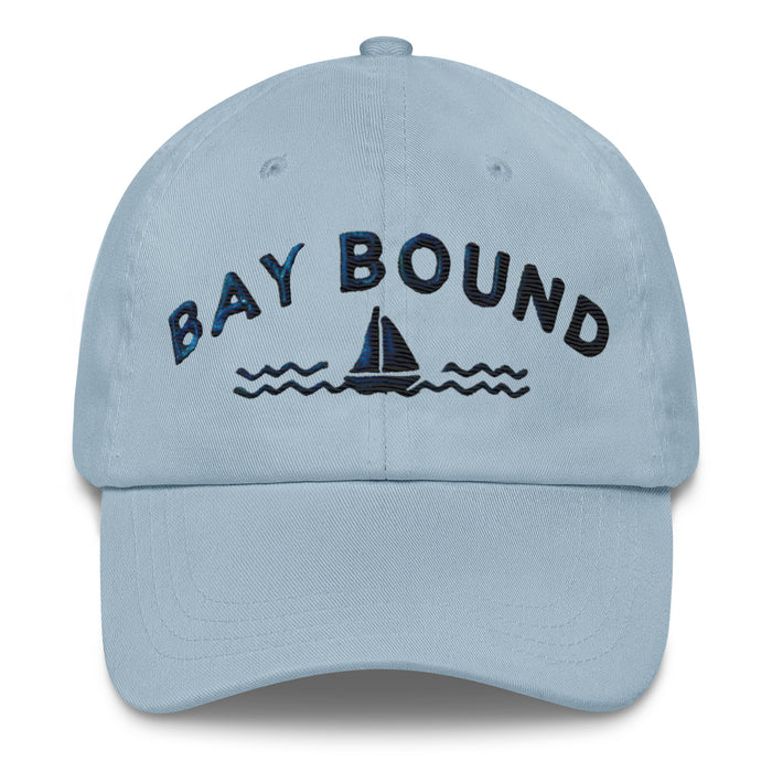 Bay Bound Embroidered Dad Hat - Low Profile, Adjustable Strap, Coastal Style Maryland Hat Chesapeake