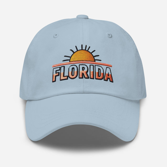 The Sunshine State Florida Dad Hat: Low-Profile, Embroidered, Adjustable Strap Vacation Hat Great Gift Idea