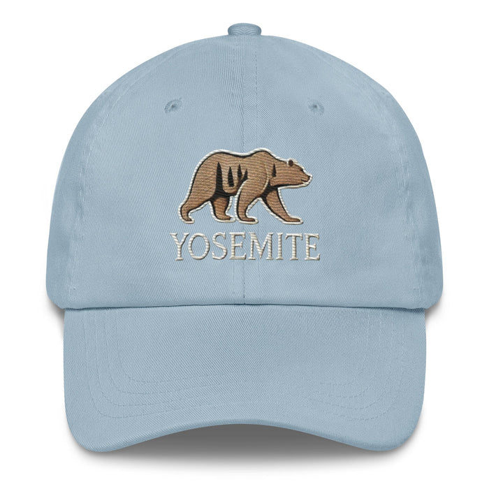 Embroidered Yosemite Wildlife Bear Dad Hat Adventure-Ready Style Nature Camping Hiking Great Gift Idea