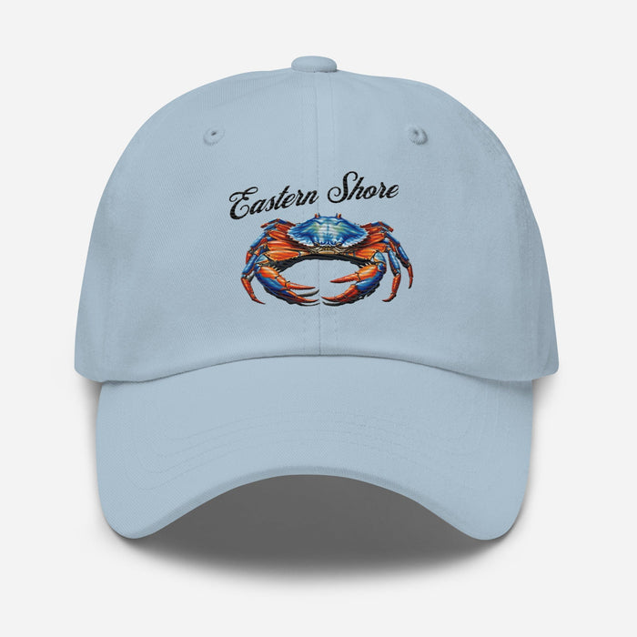 Eastern Shore Blue Crab Embroidered Hat. Coastal inspired Cap for Seafood Lovers