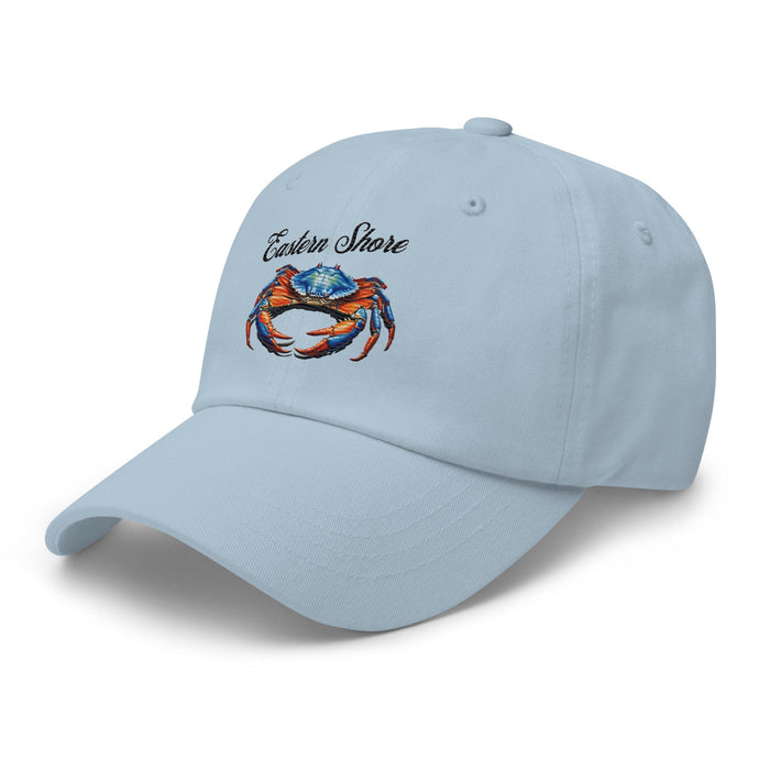 Eastern Shore Blue Crab Embroidered Hat. Coastal inspired Cap for Seafood Lovers