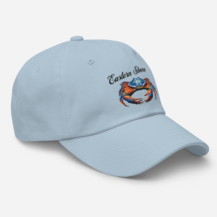 Eastern Shore Blue Crab Embroidered Hat. Coastal inspired Cap for Seafood Lovers