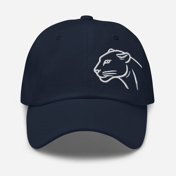 Black Panther Embroidered Low Profile Adjustable Dad hat. Cotton