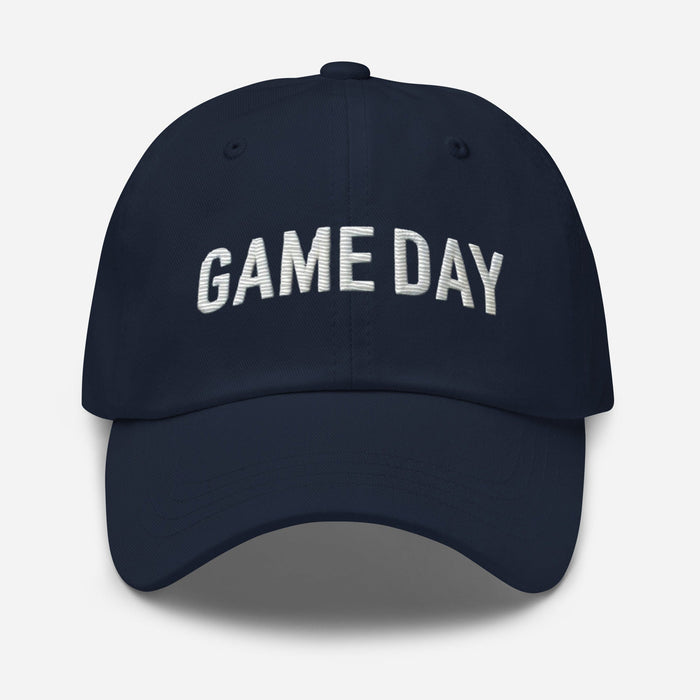 Embroidered Game Day Low-Profile Dad Hat – Adjustable Strap & Curved Visor