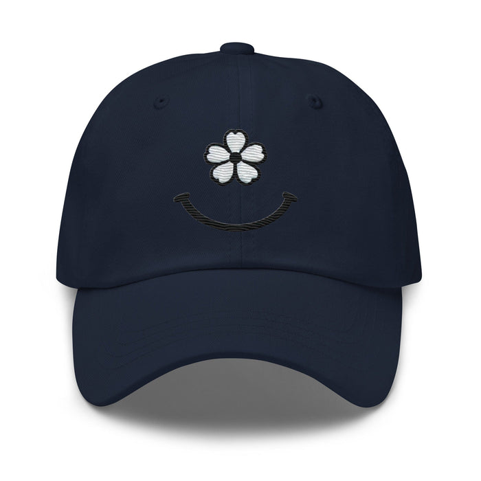 Bloom with Joy Embroidered Floral Smiley Face Dad Hat Fill Your Day With Simple Joys Great Gift Idea