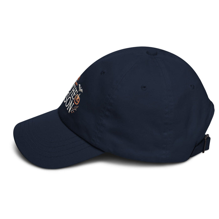 Embroidered Halloween Spooky Season Dad Hat: Low-Profile, Adjustable Strap, Curved Visor Halloween Hat Great Gift Idea